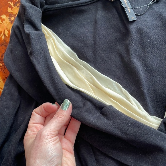 BCBG Max AZRIA portrait collar ponte dress sz6 NWT - Picture 7 of 8